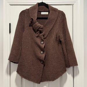 Anthropologie 'Charlie & Robin' Brown Sweater - Large - NWOT